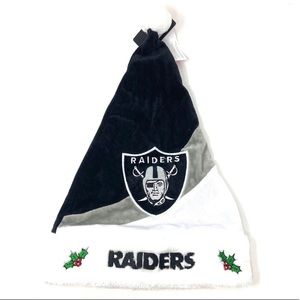 Las Vegas Raiders Santa Hat 